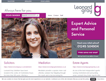 Tablet Screenshot of leonardgray.co.uk